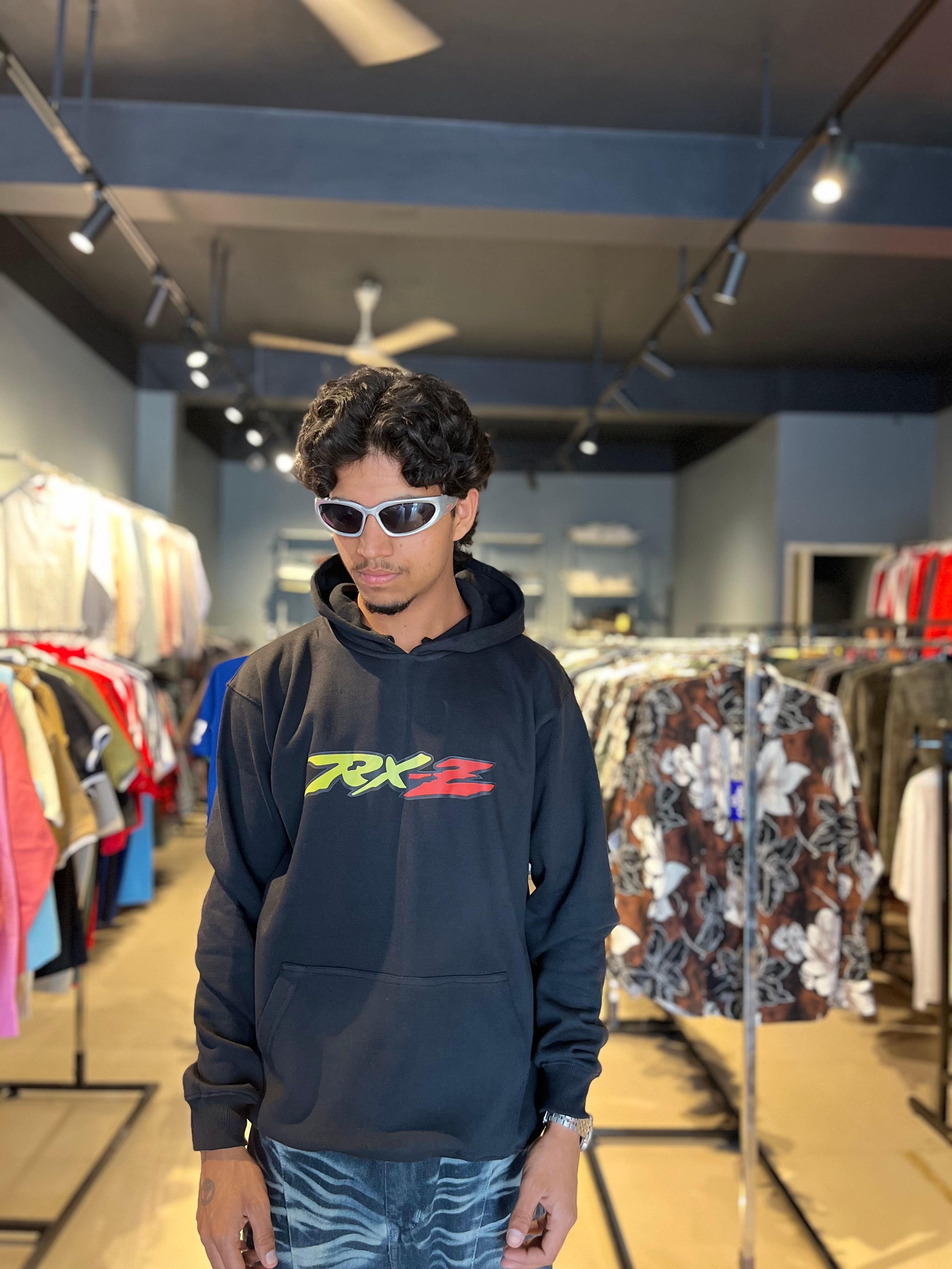 Rx z black colour hoodie