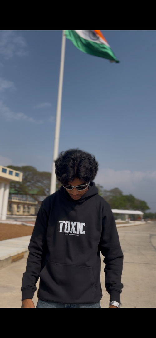 Black colour hoodie