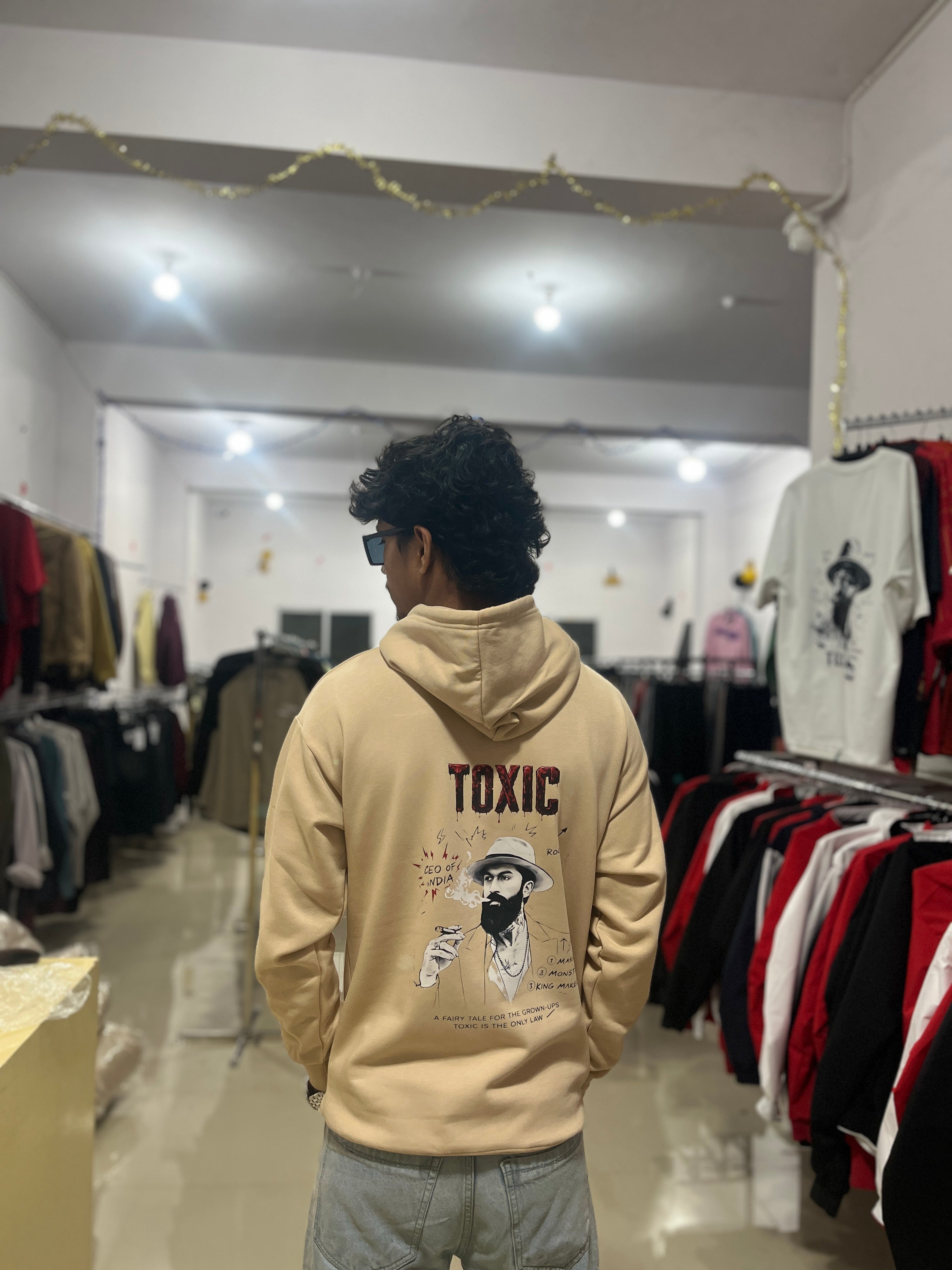 Beige colour Hoodie
