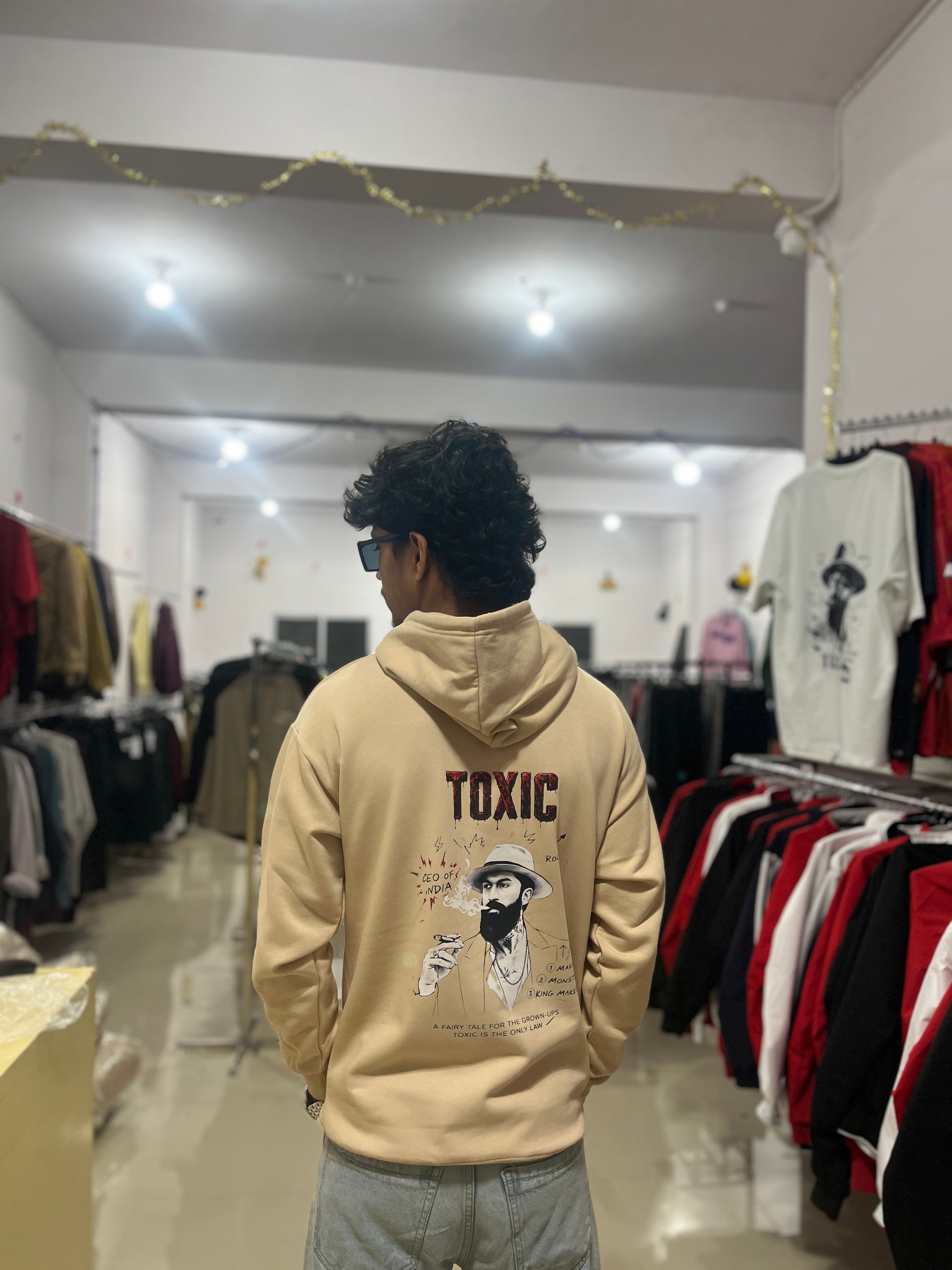 Beige colour Hoodie