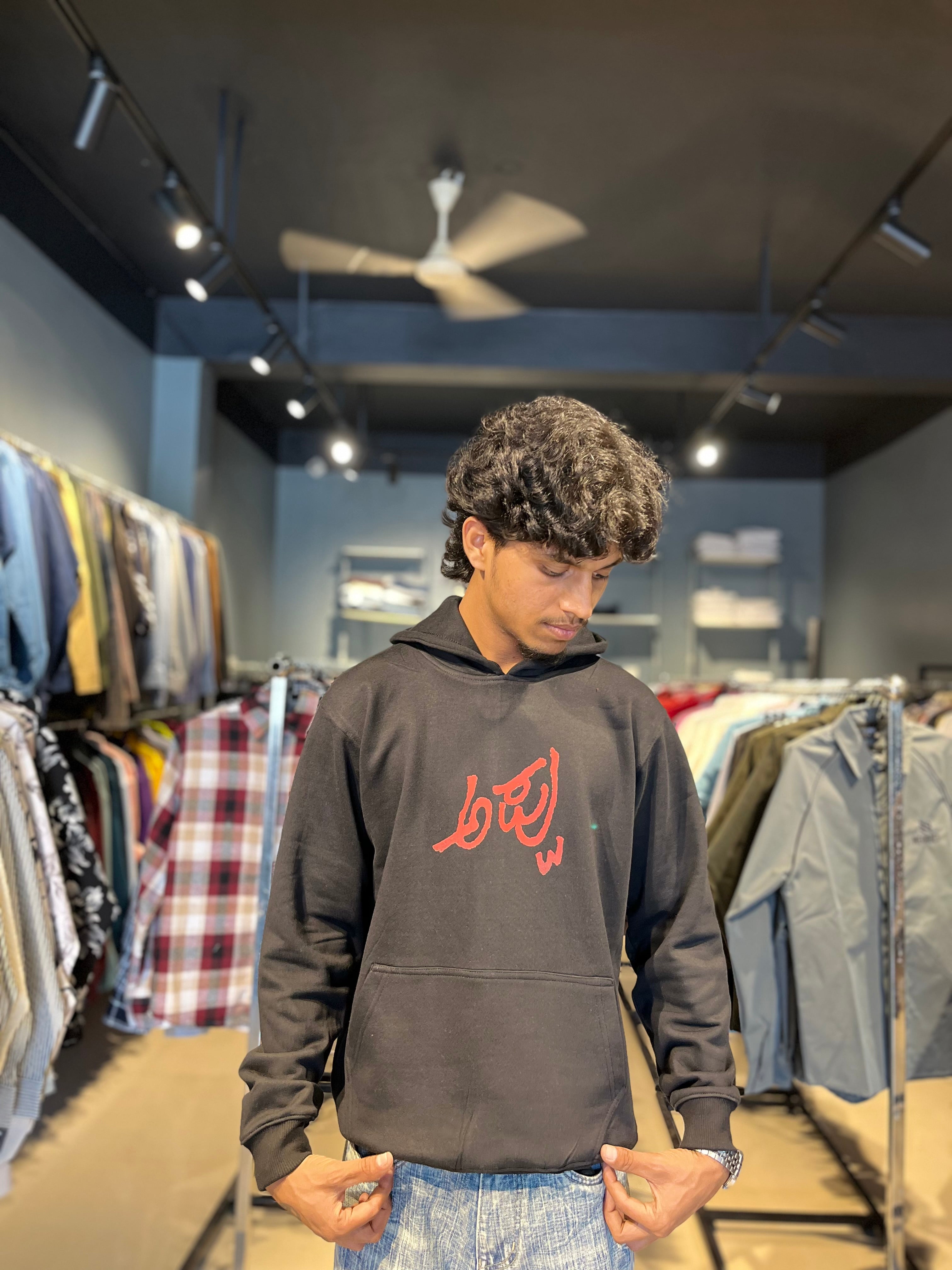 Appu hoodie black colour